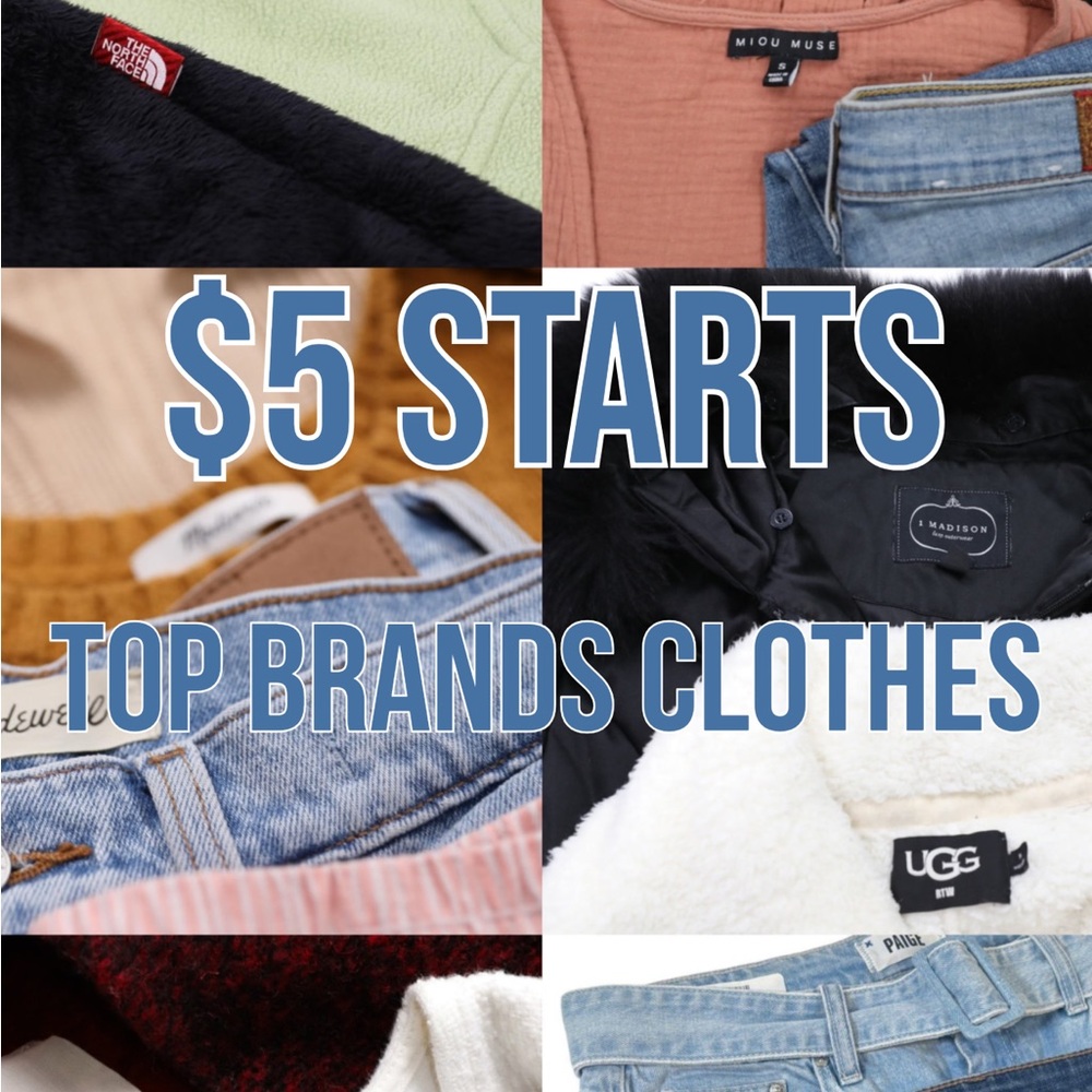 $6.49 Max Shipping Top Brand Clothing for Livestream Only
